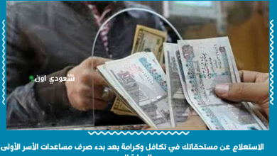 الاستعلام عن مستحقاتك في تكافل وكرامة بعد بدء صرف مساعدات الأسر الأولى بالرعاية اليوم