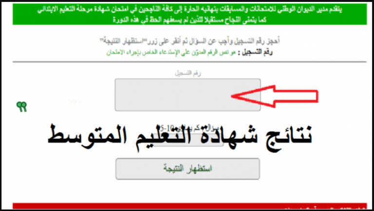 الاستعلام عن نتائج البيام الجزائر 2025 بالرقم الوطني