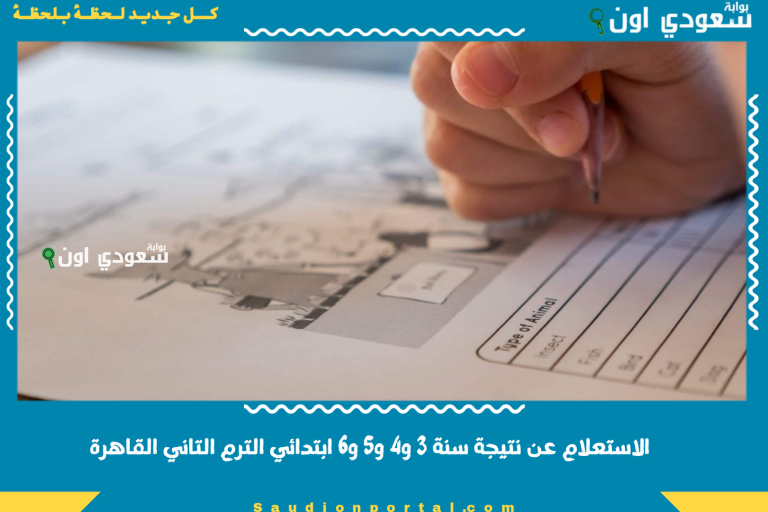 الاستعلام عن نتيجة سنة 3 و4 و5 و6 ابتدائي الترم التاني القاهرة