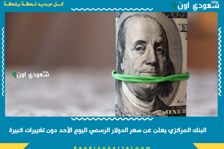 البنك المركزي يعلن عن سعر الدولار الرسمي اليوم الأحد دون تغييرات كبيرة