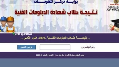التعليم الفني يطرح نتائج الدبلومات للاستعلام بالاسم ورقم الجلوس