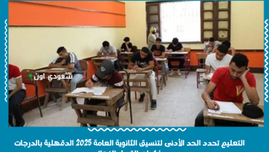 التعليم تحدد الحد الأدنى لتنسيق الثانوية العامة 2025 الدقهلية بالدرجات ومؤشرات القبول النهائي
