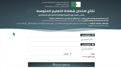 الديوان الوطني للامتحانات والمسابقات يطرح نتائج شهادة التعليم المتوسط bem