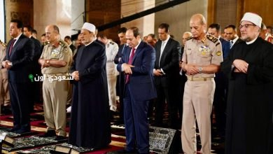 الرئيس السيسي يؤدي صلاة عيد الأضحى