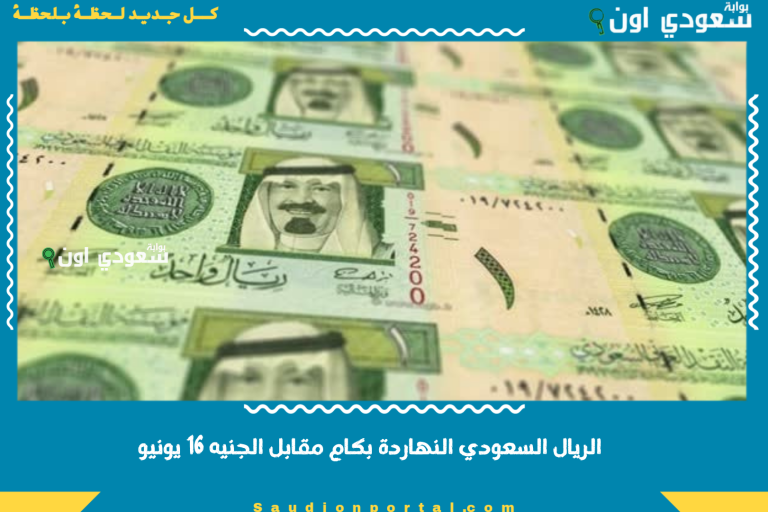 الريال السعودي النهاردة بكام مقابل الجنيه 16 يونيو