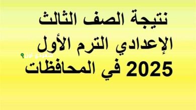 الشرقية تعتمد نتيجة الصف الثالث الإعدادي 2025 دخل رقم جلوسك وفرح أهلك