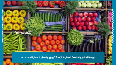 بورصة الخضار والفاكهة النهاردة الأحد 22 يونيو وأفضل الأسعار للمستهلك