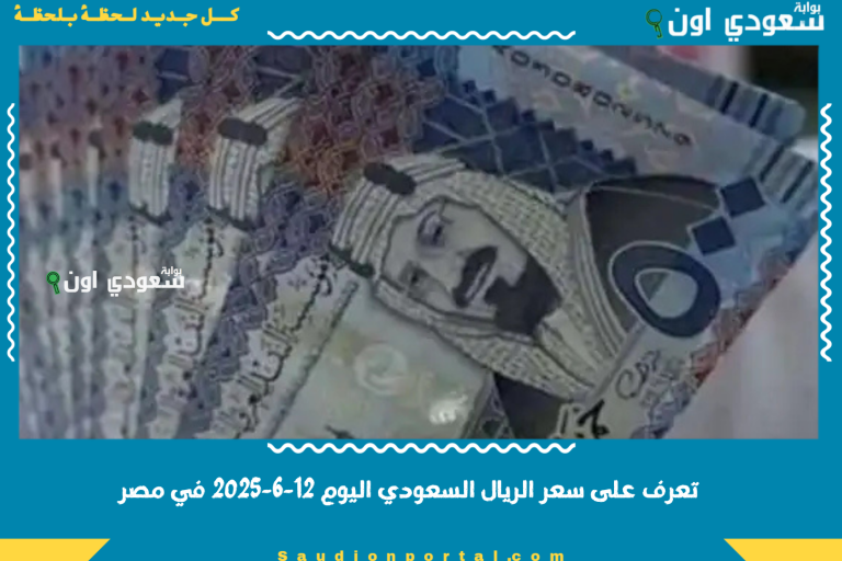 تعرف على سعر الريال السعودي اليوم 12-6-2025 في مصر