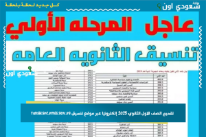 تقديم الصف الاول الثانوي 2025 إلكترونيًا عبر موقع تنسيق tansiksec.emis.gov.eg