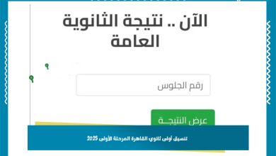 تنسيق أولى ثانوي القاهرة المرحلة الأولى 2025