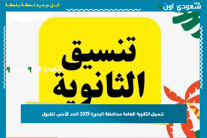تنسيق الثانوية العامة محافظة البحيرة 2025 الحد الأدنى للقبول