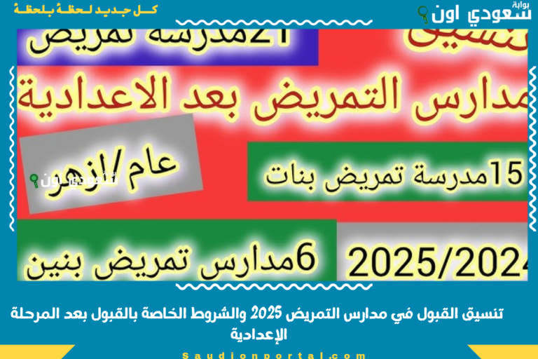تنسيق القبول في مدارس التمريض 2025 والشروط الخاصة بالقبول بعد المرحلة الإعدادية
