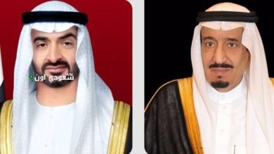تهنئة قيادة الإمارات لخادم الحرمين الشريفين