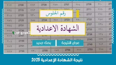 نتيجة الشهادة الإعدادية 2025