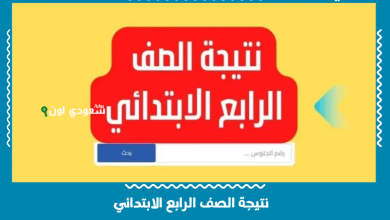 نتيجة الصف الرابع الابتدائي