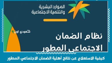 كيفية الاستعلام عن نتائج أهلية الضمان الاجتماعي المطور