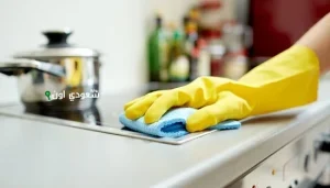 حطي شوية دقيق ورشة ملح على الشفاط بتاع المطبخ