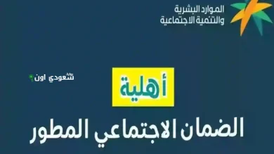 خطوات الاستعلام عن الضمان المطور نفاذ برقم الهوية