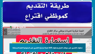 خطوات التقديم على موظف اقتراع وخطوات 2025 تعبئة استمارة التقديم على المفوضية العليا المستقلة