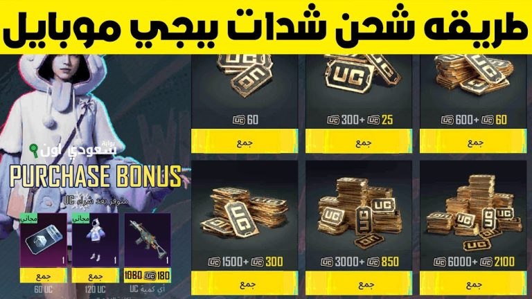 مستني ايه؟! اشحن 2000 شدة ببجي من الموقع ده واستمتع بأقوى أسلحة تخليك تتميز من أول جيم