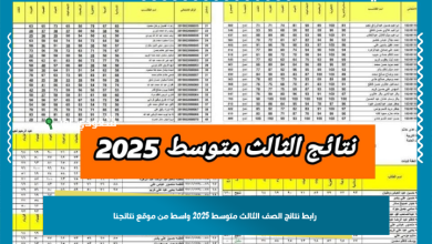 رابط نتائج الصف الثالث متوسط 2025 واسط من موقع نتائجنا