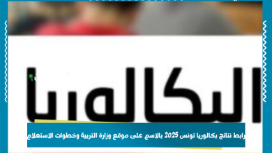 رابط نتائج بكالوريا تونس 2025 بالاسم على موقع وزارة التربية وخطوات الاستعلام