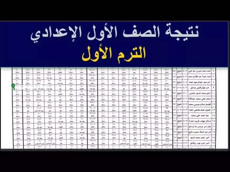 رابط نتيجة الصف الأول