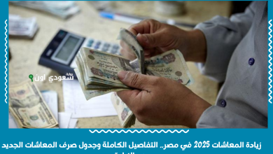 زيادة المعاشات 2025 في مصر.. التفاصيل الكاملة وجدول صرف المعاشات الجديد بعد الزيادة