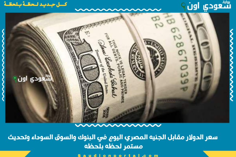 سعر الدولار مقابل الجنيه المصري اليوم في البنوك والسوق السوداء وتحديث مستمر لحظه بلحظه