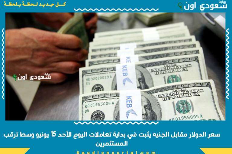 سعر الدولار مقابل الجنيه يثبت في بداية تعاملات اليوم الأحد 15 يونيو وسط ترقب المستثمرين