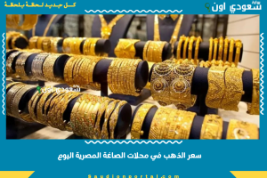 سعر الذهب في محلات الصاغة المصرية اليوم