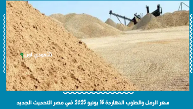 سعر الرمل والطوب النهاردة 16 يونيو 2025 في مصر التحديث الجديد