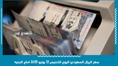 سعر الريال السعودي اليوم الخميس 12 يونيو 2025 امام الجنيه