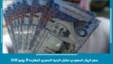 سعر الريال السعودي مقابل الجنيه المصري النهاردة 16 يونيو 2025