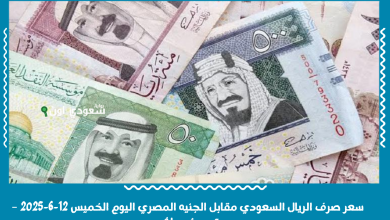 سعر صرف الريال السعودي مقابل الجنيه المصري اليوم الخميس 12-6-2025 – تحديث مباشر
