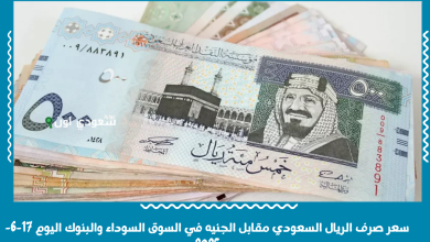 سعر صرف الريال السعودي مقابل الجنيه في السوق السوداء والبنوك اليوم 17-6-2025