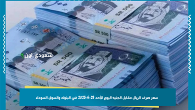 سعر صرف الريال مقابل الجنيه اليوم الأحد 29-6-2025 في البنوك والسوق السوداء