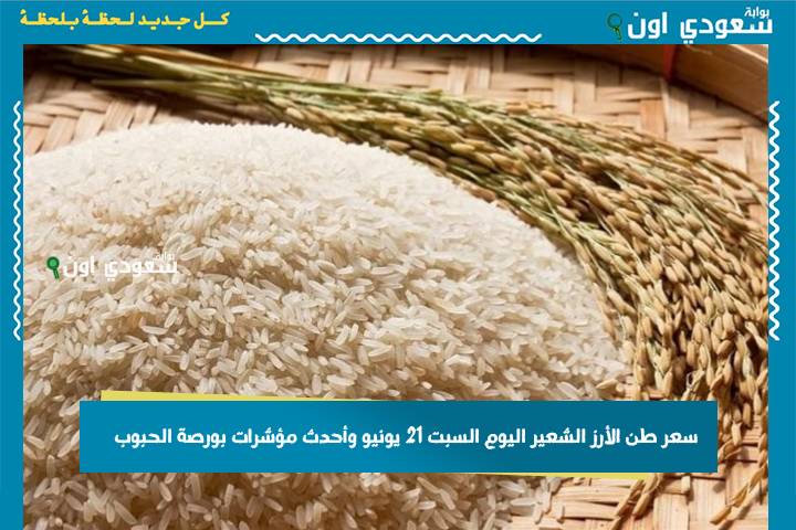 سعر طن الأرز الشعير اليوم السبت 21 يونيو وأحدث مؤشرات بورصة الحبوب