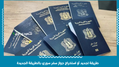 طريقة تجديد أو استخراج جواز سفر سوري بالطريقة الجديدة
