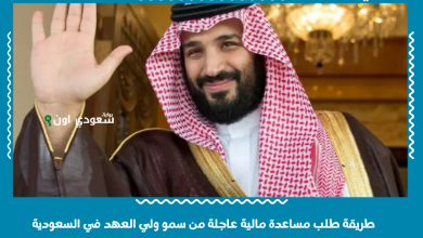 طريقة طلب مساعدة مالية عاجلة من سمو ولي العهد في السعودية