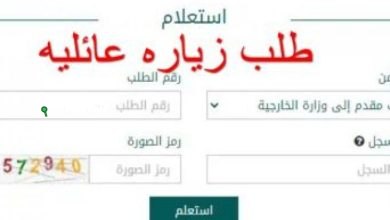 طلب تأشيرة الزيارة العائلية