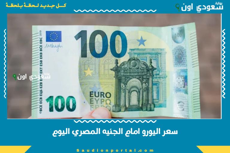 سعر اليورو امام الجنيه المصري اليوم