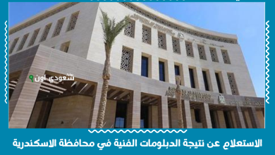 الاستعلام عن نتيجة الدبلومات الفنية في محافظة الاسكندرية