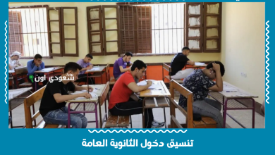 تنسيق دخول الثانوية العامة