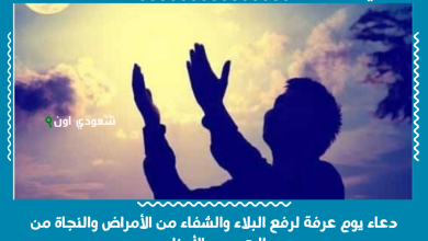 دعاء يوم عرفة لرفع البلاء والشفاء من الأمراض والنجاة من الهموم والأحزان