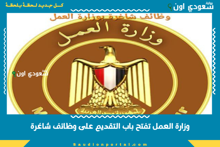 وزارة العمل تفتح باب التقديم على وظائف شاغرة
