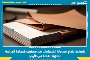 ضوابط نظام معادلة الشهادات من مستوى شهادة الدراسة الثانوية العامة في الأردن