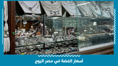 أسعار الفضة في مصر اليوم