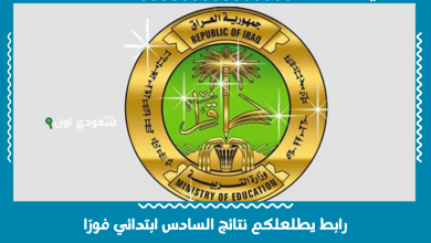 رابط يطلعلكم نتائج السادس ابتدائي فورًا