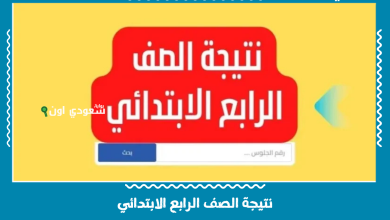 نتيجة الصف الرابع الابتدائي